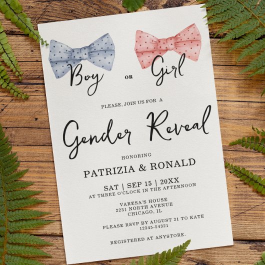 Roze en Blauwe Bogen Geslacht Onthullen Partij Kaart