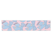 Roze en blauwe bogen korte tafelloper (Horizontaal)