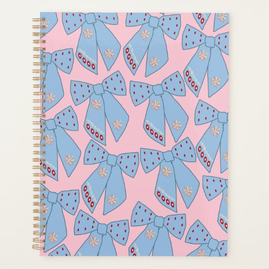 Roze en blauwe bogen planner (Voorkant)