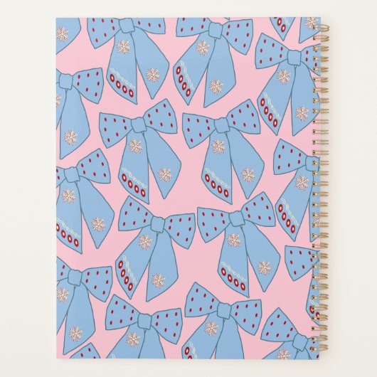 Roze en blauwe bogen planner (Achterkant)