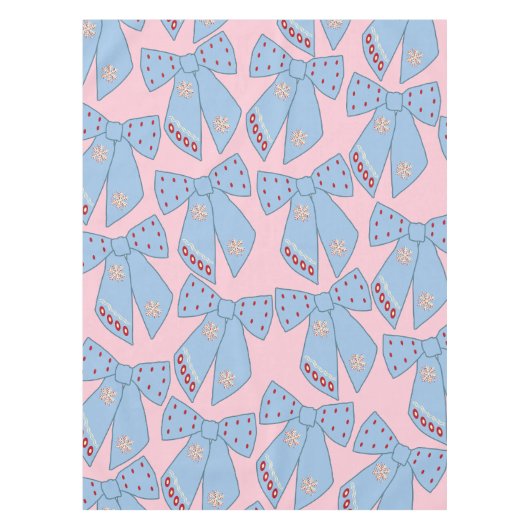 Roze en blauwe bogen tafelkleed (Voorkant)
