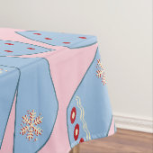 Roze en blauwe bogen tafelkleed (Voorbeeld)