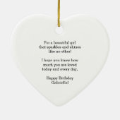 Roze en Blauwe Bokeh 13th Birthday Keramisch Ornament (Achterkant)