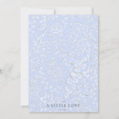 Roze en blauwe boog baby shower uitnodiging (Achterkant)