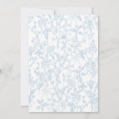 Roze en Blauwe boog Bruids Douche uitnodiging (Achterkant)