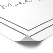 Roze en blauwe boog geslacht onthullen welkomstbor poster (Hoek)