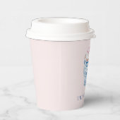 Roze en Blauwe Chinoiserie Hot Cocoa Mok Papieren Bekers (Rechts)