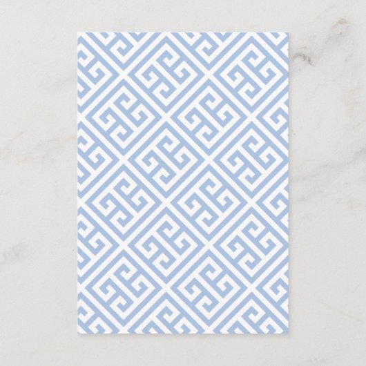 Roze en Blauwe Chinoiserie Huwelijksreceptie Informatiekaartje (Achterkant)