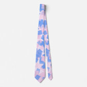 Roze en blauwe Confetti Stropdas (Voorkant)
