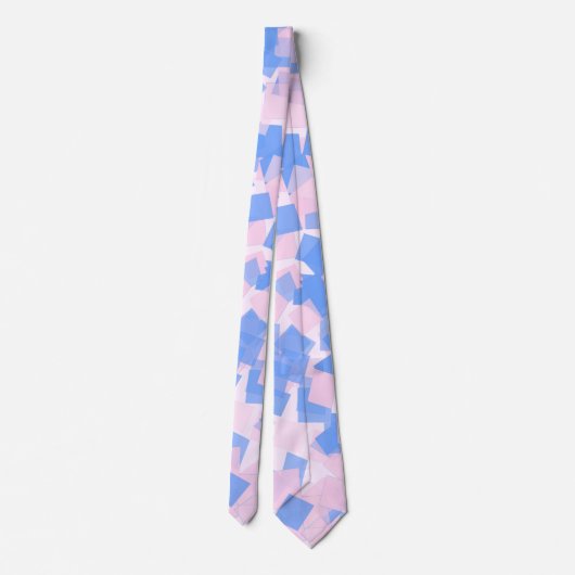 Roze en blauwe Confetti Stropdas (Achterkant)