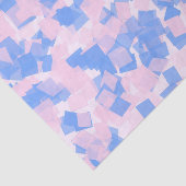 Roze en blauwe Confetti Tissuepapier (Detail)