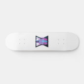 Roze en blauwe Cosmonaut hipster Persoonlijk Skateboard (Horizontaal)