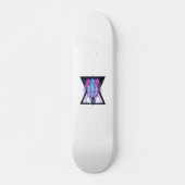 Roze en blauwe Cosmonaut hipster Persoonlijk Skateboard (Voorkant)