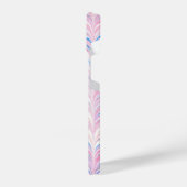 Roze en Blauwe Curve  Patroon Telefoon Case iPhone Hoesje (Linkerkant)