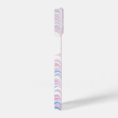 Roze en Blauwe Curve  Patroon Telefoon Case iPhone Hoesje (Rechterkant)