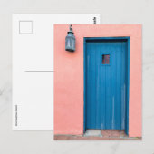 roze en blauwe deur Tucson Arizona Foto Briefkaart (Voorkant / Achterkant)