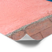  roze en blauwe deur Tucson Arizona Foto Poster (Hoek)