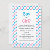 Roze en Blauwe Diagonale Dot Geslacht Onthullen Do Kaart (Voorkant)