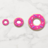 Roze en blauwe donuts confetti (Achterkanten)