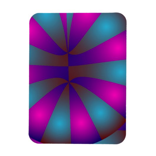 Roze en blauwe donuts magneet (Verticaal)