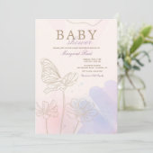 Roze en blauwe douche kaart (Staand voorkant)