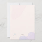 Roze en blauwe douche kaart (Achterkant)