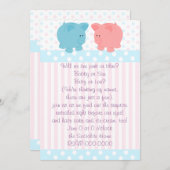 Roze en blauwe draaistellen kaart (Voorkant / Achterkant)