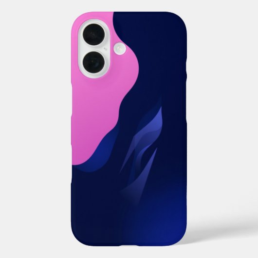 Roze en blauwe droom: een minimalistische Abstract Case-Mate iPhone Case (Achterkant)
