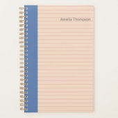 Roze en blauwe eenvoudige kleurenblokken, speciaal planner (Voorkant)