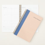 Roze en blauwe eenvoudige kleurenblokken, speciaal planner<br><div class="desc">Plan uw dagen in stijl met deze eenvoudige,  minimalistische planner - ongedateerd,  zodat u altijd kunt beginnen - en personaliseer het met jouw naam.</div>