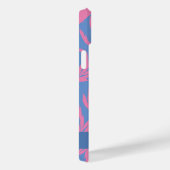 Roze en blauwe en witte bladeren  Case-Mat Case-Mate iPhone Case (Achterkant / Rechts)