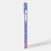 Roze en blauwe en witte bladeren  Case-Mat Case-Mate iPhone Case (Achterkant / Links)