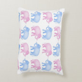 Roze en blauwe expeditie accent kussen (Achterkant (Verticaal))