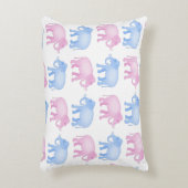 Roze en blauwe expeditie accent kussen (Voorkant(Verticaal))