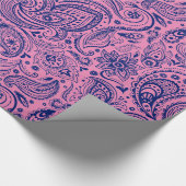 Roze en blauwe flessenpap voor pap cadeaupapier (Hoek)