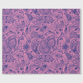 Roze en blauwe flessenpap voor pap cadeaupapier (Vlak)