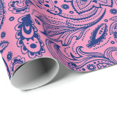 Roze en blauwe flessenpap voor pap cadeaupapier (Rol Hoek)