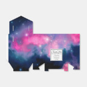 Roze en blauwe galaxy Nebula & sterren Abstract Bedankdoosjes (Uitgevouwen)