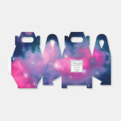 Roze en blauwe galaxy Nebula & sterren Abstract Bedankdoosjes (Uitgevouwen)