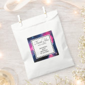 Roze en blauwe galaxy Nebula & sterren Abstract Bedankzakje (Geknipt)