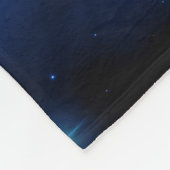 Roze en blauwe galaxy Nebula & sterren Abstract Fleece Deken (Hoek)