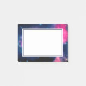 Roze en blauwe galaxy Nebula & sterren Abstract Post-it® Notes (Voorkant)