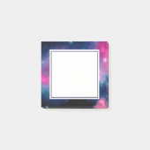 Roze en blauwe galaxy Nebula & sterren Abstract Post-it® Notes (Voorkant)