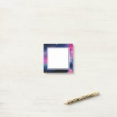 Roze en blauwe galaxy Nebula & sterren Abstract Post-it® Notes (Op bureau)