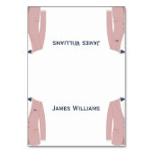 Roze en Blauwe Gay Trouwplaats Het Plaatsen van Ka Kaart (Voorkant)