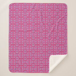 Roze En Blauwe Gebloemde Deken