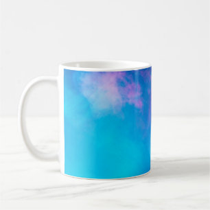 Roze en blauwe, gekleurde rook   Zazzle_Growshop. Koffiemok