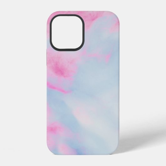 ROZE EN BLAUWE GEMARMERDE ACHTERGROND iPhone HOESJE (Achterkant)
