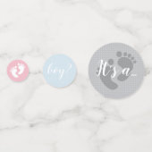 Roze en blauwe gender onthullende partij confetti (Voorkanten)