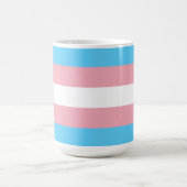 Roze en blauwe gestreept Mok (Center)